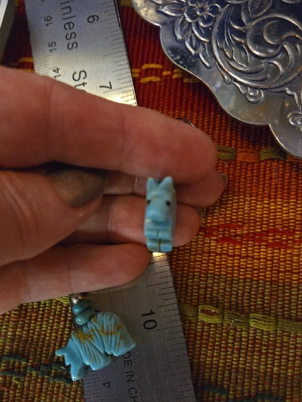 Zuni Fetish Artisan charming turquoise